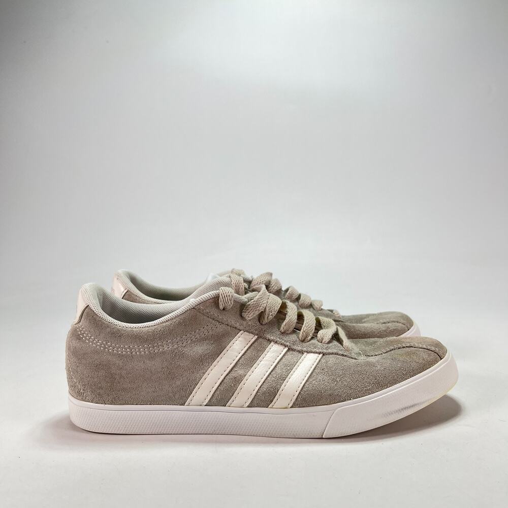 adidas NEO Courtset Grey Suede Low Top Sneakers Shoes CG5820 Women's Size 6